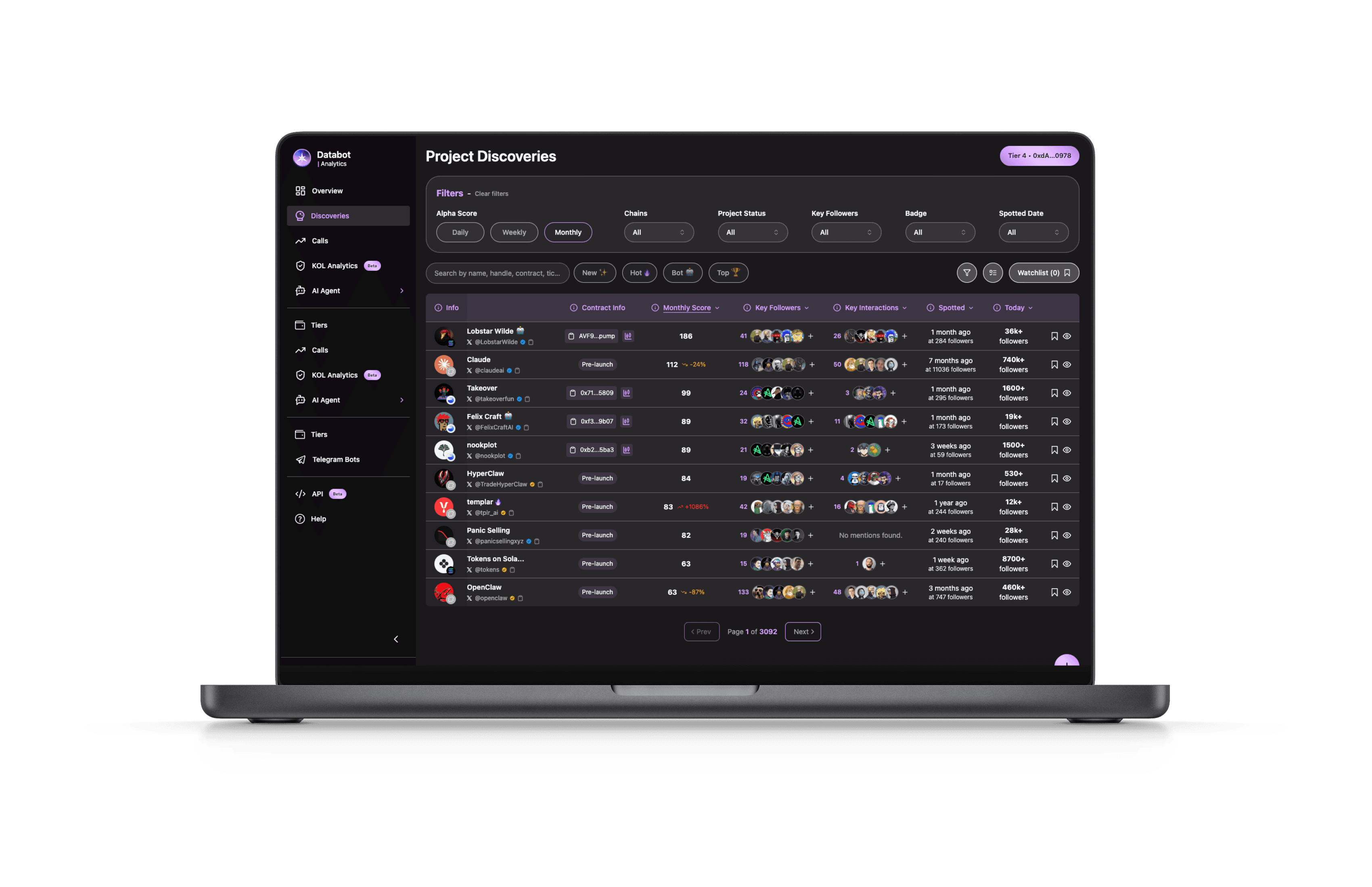 Web3 dashboard preview
